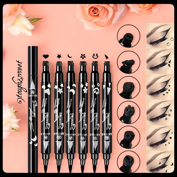 🆕2 IN 1 STAMP & EYELINER 6 PC SET, WATERPROOF & SMUDGE PROOF - Picture 12 of 17